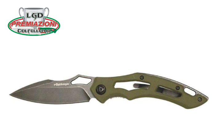 Fox Edge Sparrow Folding Knife, 9Cr13 Blade, Alluminium Brown handle